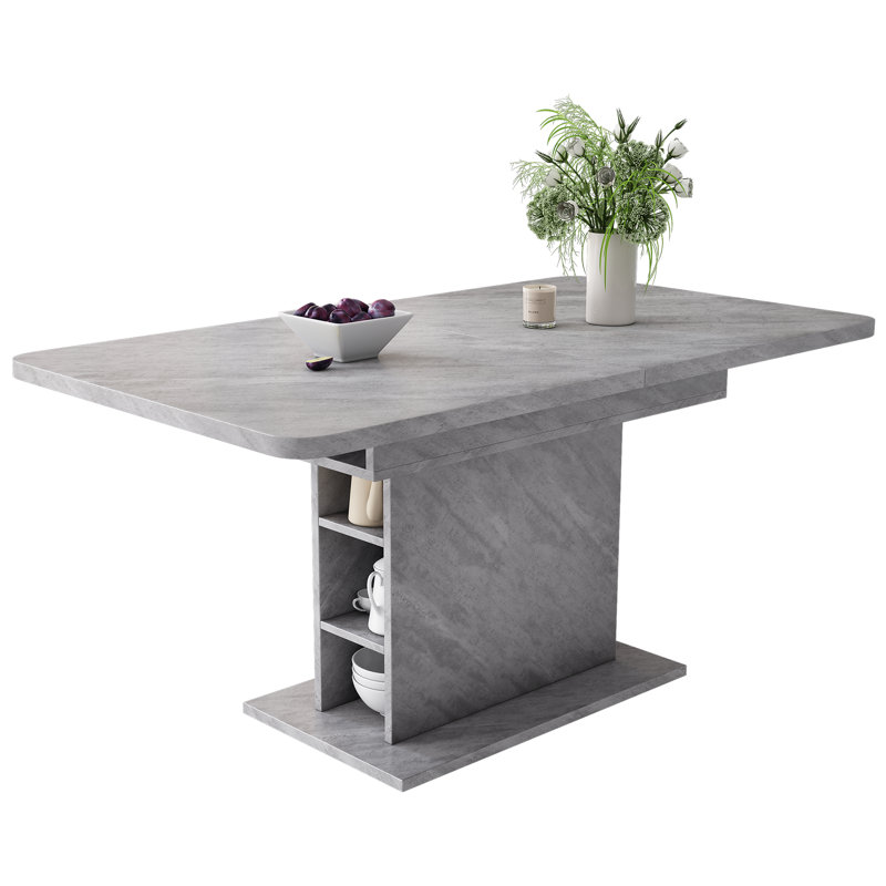 Extendable Dining Table, Grey