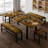 Halence 5-Piece Extendable Dining Table Set for 4-8 People-1682808882