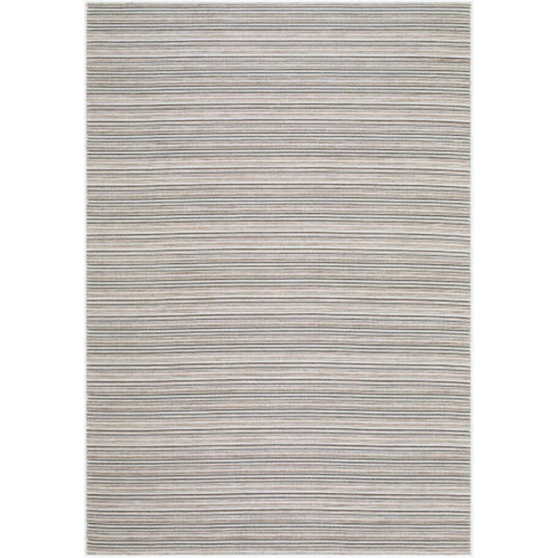 Tein Machine Woven Rug, Black/Ivory/Taupe, Rectangle 9' x 12'