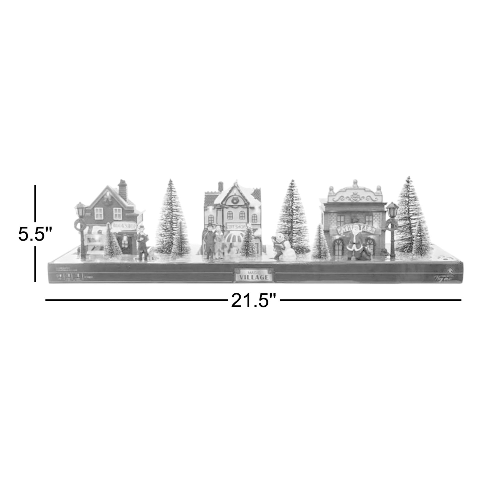 17-Piece Lighted Village Set