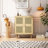 4-Doors Rattan Mesh Storage Cabinet-1821482555