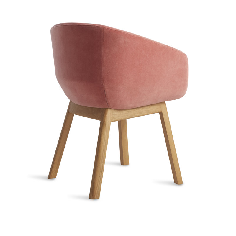 Host Dining Chair, Ablin Velvet, White Oak