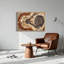 " Tree Ring Cross Section In Earth Tones " Painting Print-474828858