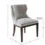 Ensemble de 2 chaises d'appoint Hutton