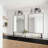 3-Smoke gray dimmable glass mirror headlights