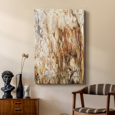 Tree Texture Triptych III -Custom Wrapped Gallery Cavas