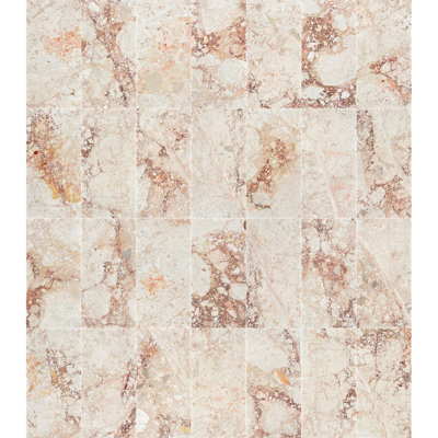 12X24 Pink Real Marble Tiles, Polished, For Residential Interior Wall And Floor Use, 4 Per Box, Luxury Design Pieces Natural Variation