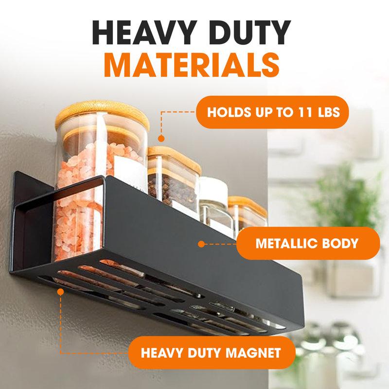 Set of 2 Heavy Duty Magnetic Spice Storage Organizer