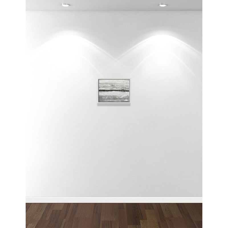 «Card Horizon Nightfall - Floater Frame», reproduction d'art sur toile, Cadre blanc, H 12 po x l 16 po x P 2 po