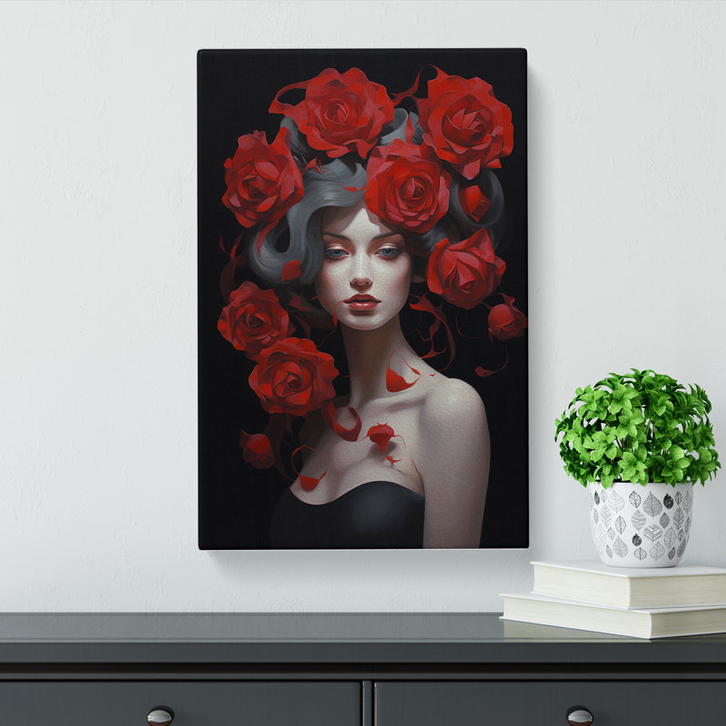 Rose Contemporary No.3 - Print, 60cm H x 40cm W x 3cm D