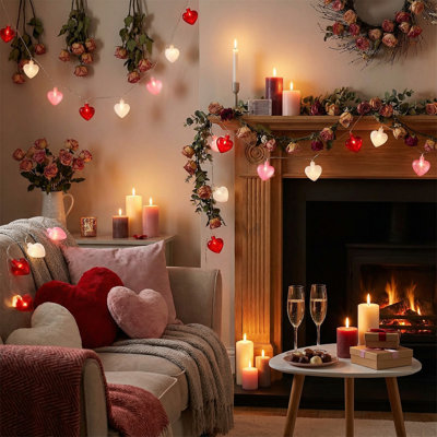 Heart-Shaped Battery-Operated Party Wedding Mix-and-Match Valentines Day Decorative Atmospheres String Lights