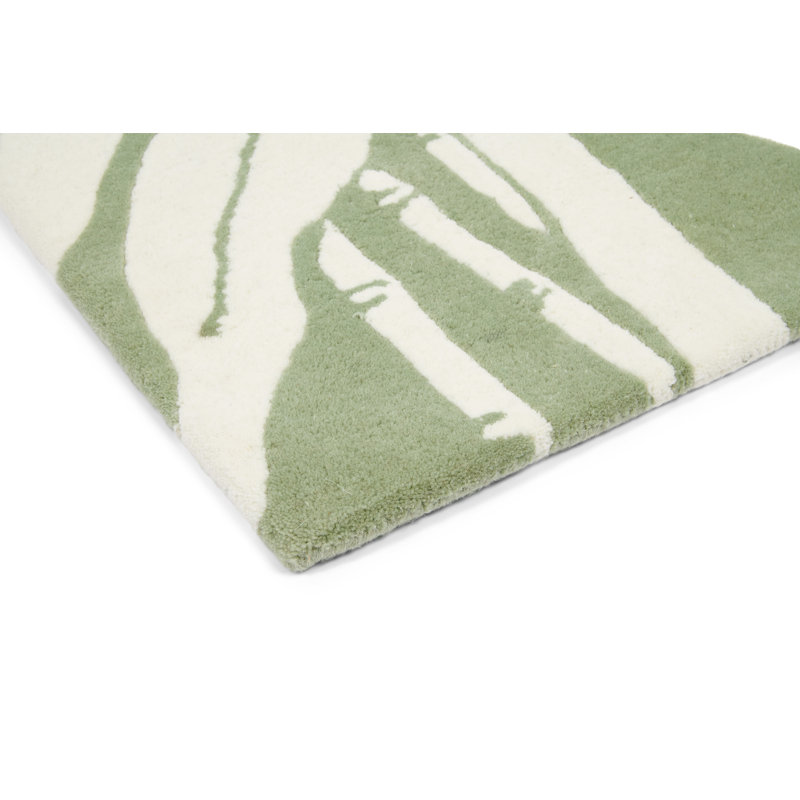 Wool Floral Area Rug, Rectangle 5'7" x 7'10"