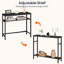 80cm Console Table with Adjustable Shelf