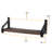 Dahl Elm Floating Shelf with Reclaimed Wood-2095217902