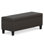 Banc repose-pieds avec rangement relevable en cuir végétalien Afton
