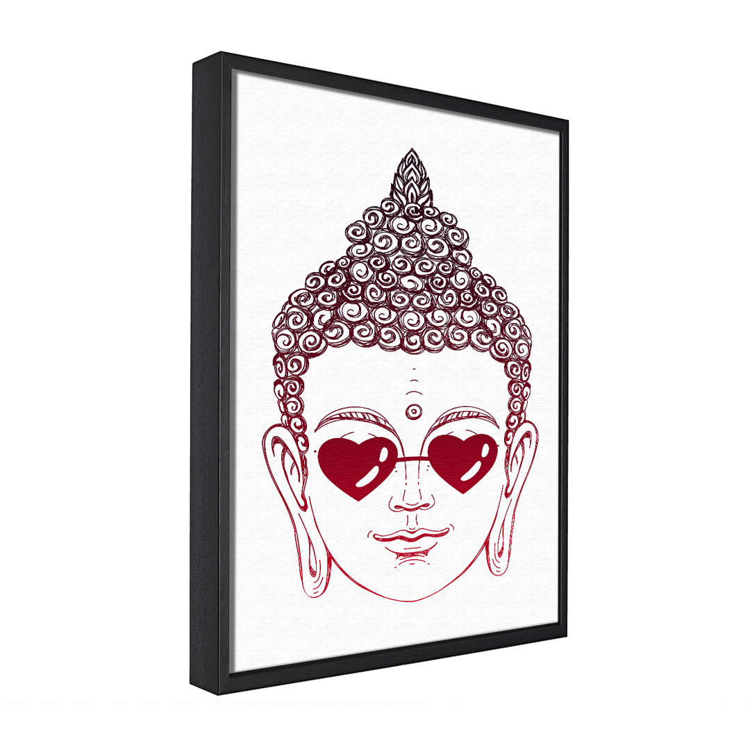 Buddha 14 - Einzelner Bilderrahmen Kunstdrucke auf Leinwand