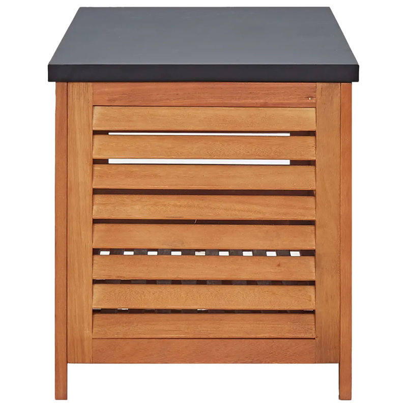 Rosalind Wheeler Aikens 150cm W 0L Eucalyptus Deck Box in Brown