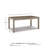 Brewer Rectangular Metal Extendable Outdoor Dining Table With Umbrella Hole , 94'' in. W 42'' in. D
