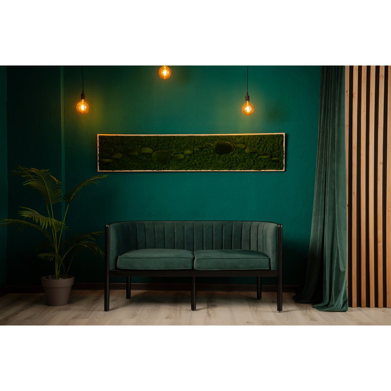 Alton Loveseat, Black, Emerald