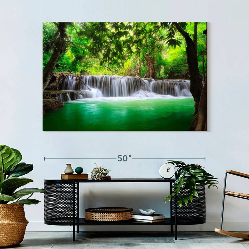 Alvord Huay Mae Khamin Waterfall, 34" H x 51" W