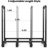 Jepson 4ft Firewood Log Rack Outdoor Indoor Heavy Duty Wrought Iron Fire Wood Holder Outdoors Stand