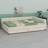 Upholstered Platform Bed With USB And 2 Drawers
