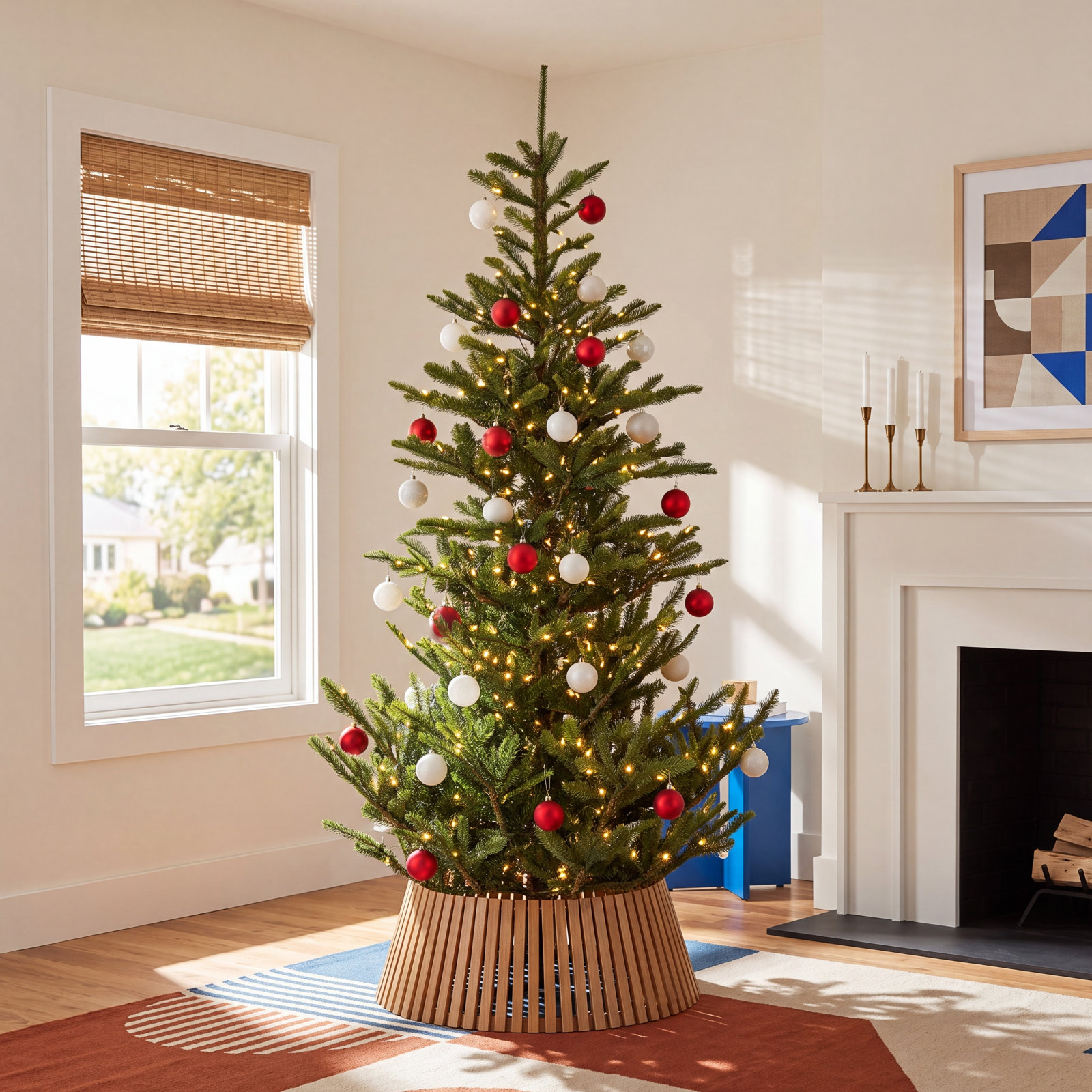 12' Pre-Lit Christmas Tree, 9' H