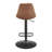 Crixus Swivel Upholstered Adjustable Height Counter Stool-259509191