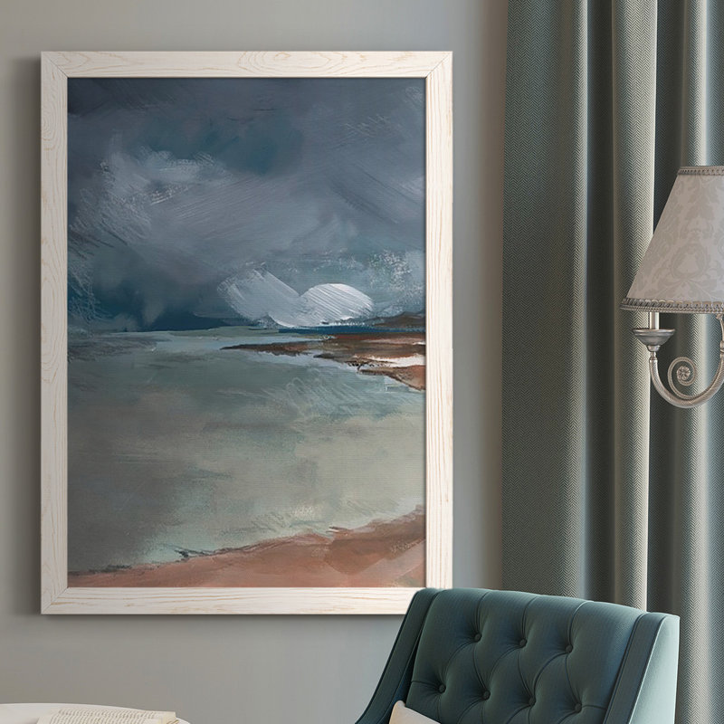 Tempête de verre de mer Ulani I, Blanc, H 37,5 po x l 27,5 po x P 1 po