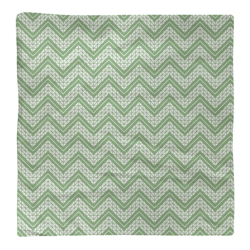 Stephenie Cotton Chevron Square Napkin, Light Green, 22" x 22"