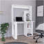 Bureau d'écriture avec tablettes et huche, blanc-655299065