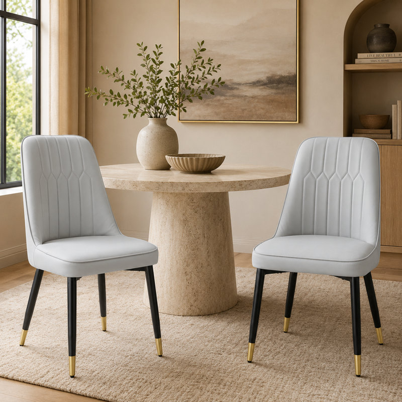 Chaise d'appoint Anareli, Gris clair