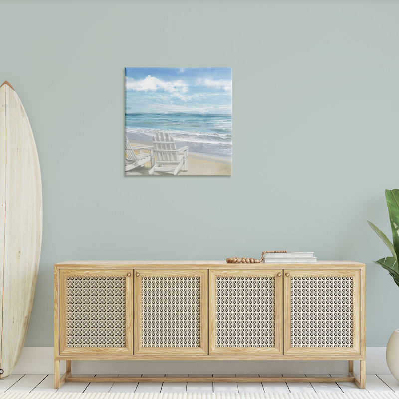 «Adirondack Chairs on the Beach», impression, H 30 po x l 30 po x P 1,5 po
