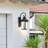 Coman Black 19"  LED outdoor wall light with Photocell sensor