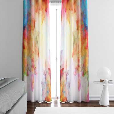 Paire de rideaux semi-transparents Abbondanza