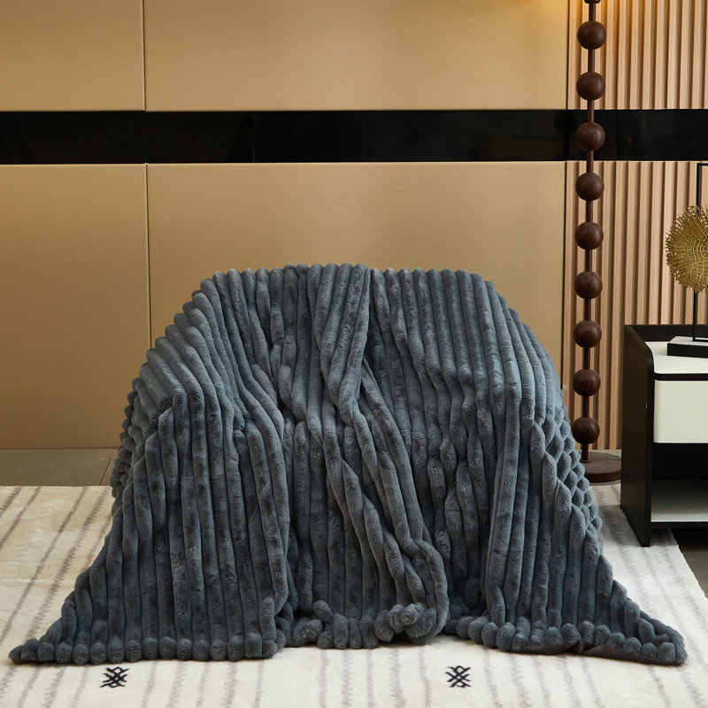 Throw Blanket, 63" W x 63" L, Black