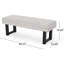 Banc en tissu Ashford Boho