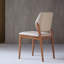 Chaise d'appoint en noyer et kaki (dossier de 2)-1981410220