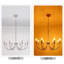 Lustre moderne 8 lumières en nickel brossé-174213717