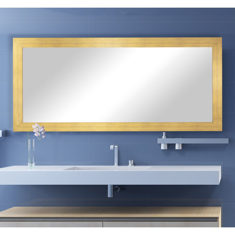 Miroir décoratif, Or mat, 33 po x 68 po