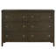Commode 6 tiroirs Lise cacao foncé