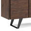 Lowry - Grand buffet à 4 portes - Brun anthracite patiné