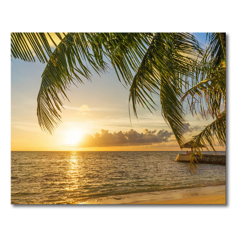 Maldives 1 Piece Wall Art on Canvas, 80cm H x 100cm W x 2cm D