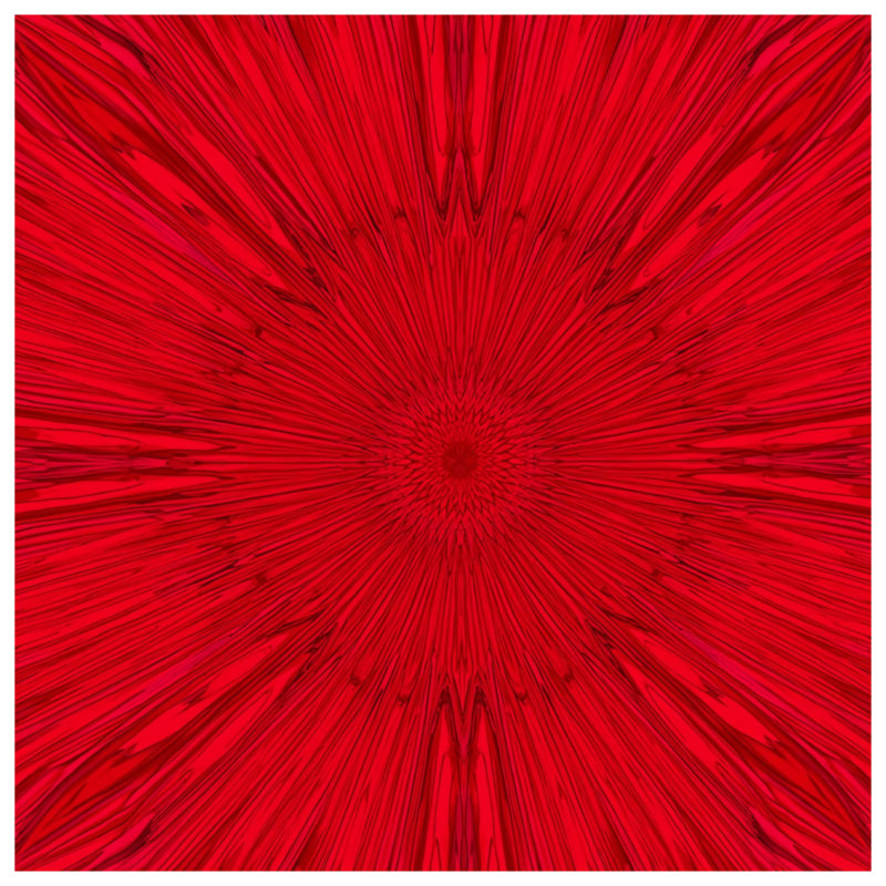 Couvertures Red Radial Burst, L 50 po x H 60 po
