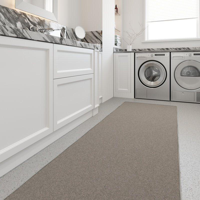 Ottohome Gray Runner Rug, Runner 2'7" x 9'10", Gray