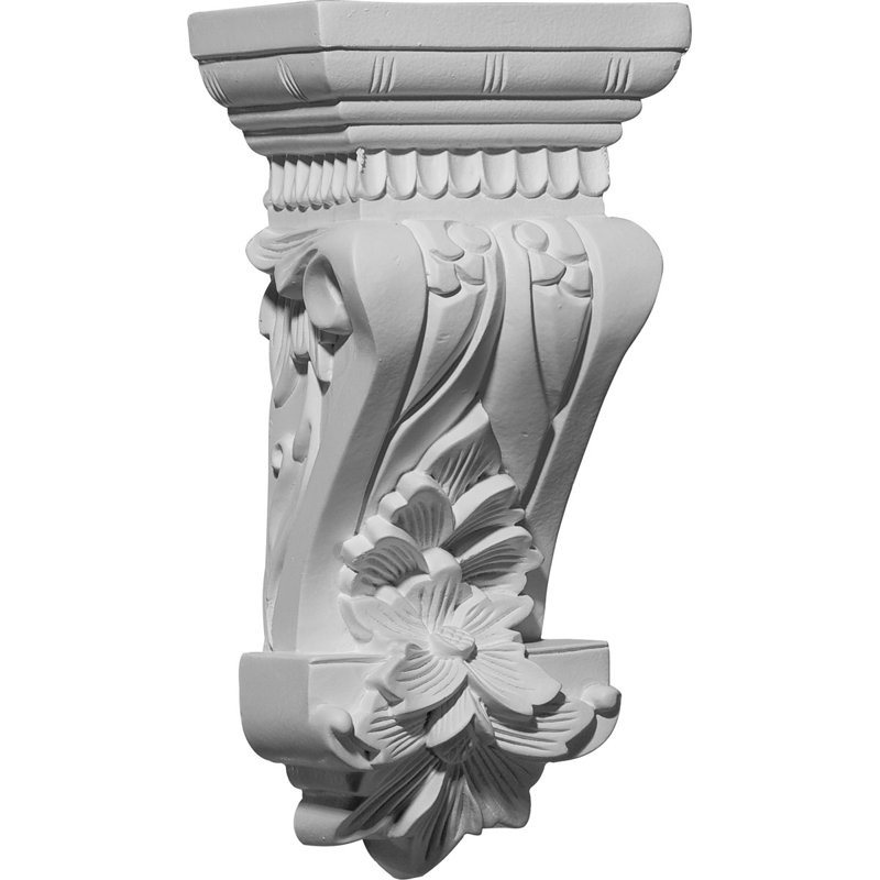 Endurathane Salo Corbel, 4 3/4"W x 3 1/8"D x 9 3/4"H, Factory Primed