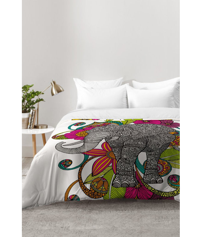 Ensemble d'édredon Ruby l'éléphant, Édredon double / grand + 2 taies décoratives sta
