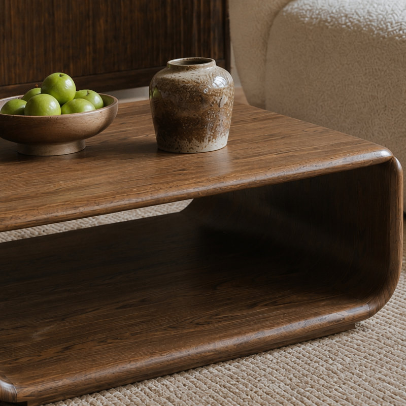 Lanza Dark Walnut Coffee Table
