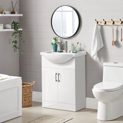 Freestanding Bathroom Vanity with Euro Ceramic Basin