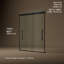 Porte de baignoire coulissante sans cadre Pleat H 63-9 / 16 "avec verre trempé transparent de 5/16 po d'épaisseur-71122768